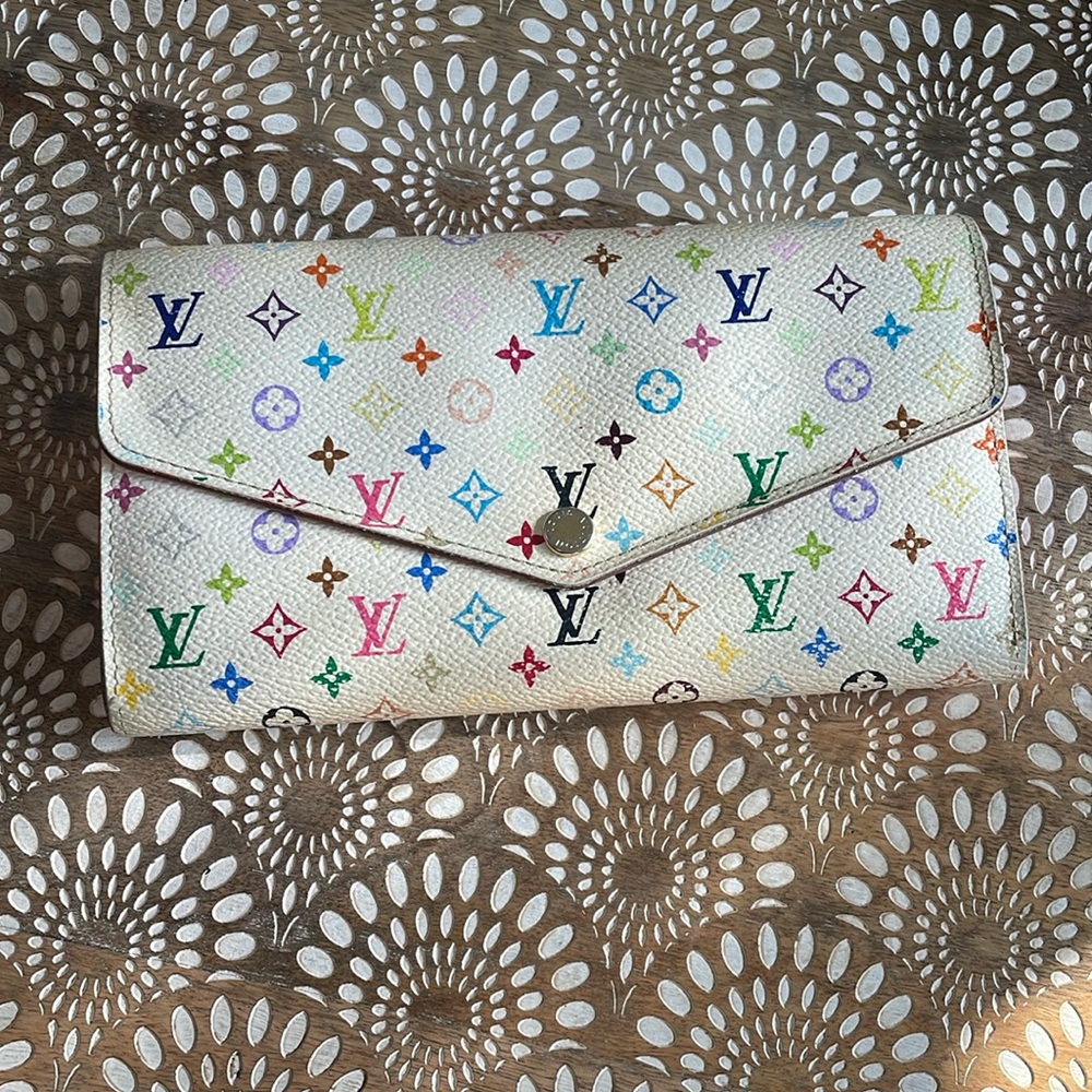 8867 Louis Vuitton Murakami Sarah White Pink